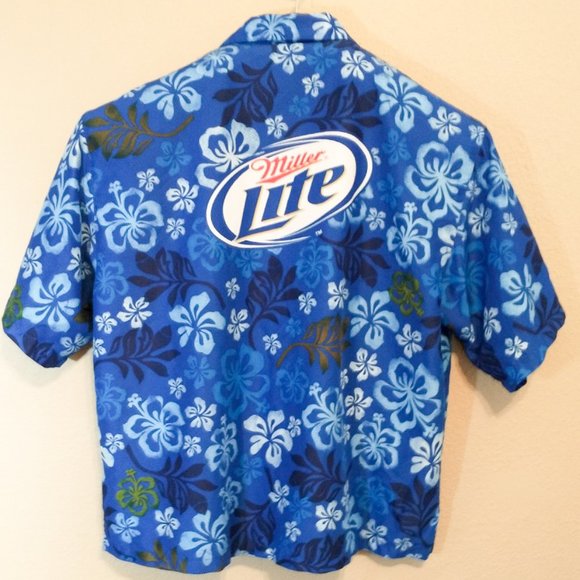 Miller Light Hawaiian Style Shirt XXL - Picture 2 of 8